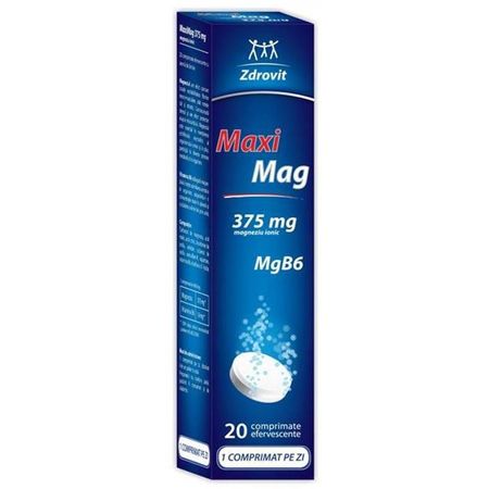 Maximag Zdrovit - 20 comprimate efervescente